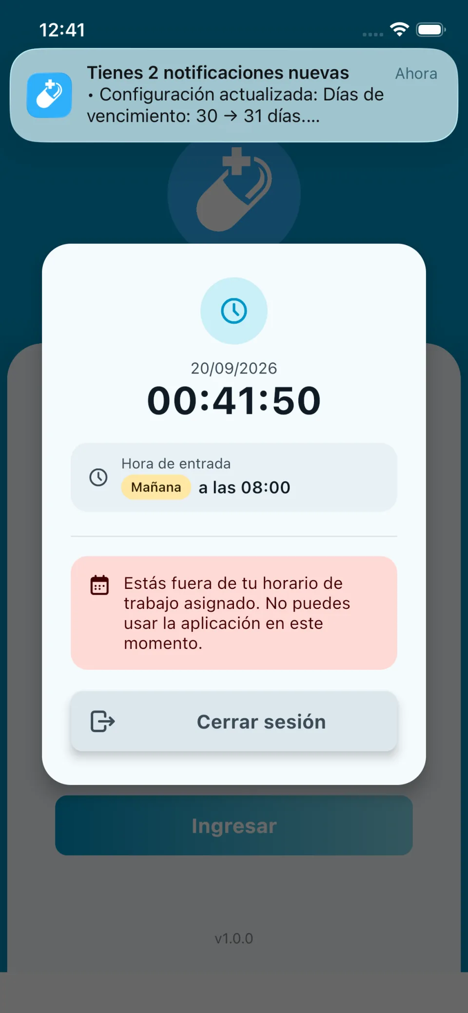 Control de asistencia